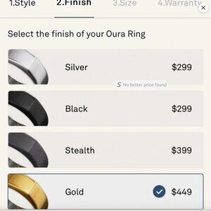Gen 3 Oura Ring - Gold Heritage Size 6 + Charger!